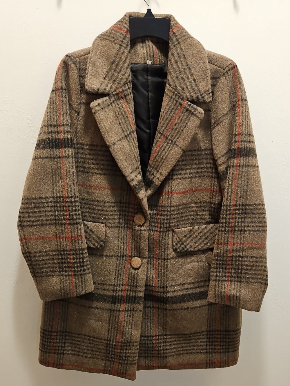 Plaid Coat Sz XL